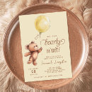 Recherche de brown baby shower invitations Ballon