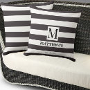 Recherche de monogramme h coussins Nom de famille