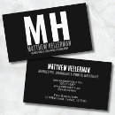 Recherche de monogramme e cartes visite Typographie