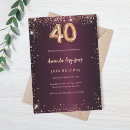 Recherche de 40ans anniversaire invitations Pour tous