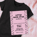 Recherche de rock star baby shower invitations Musique