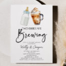 Recherche de deux bébés invitations Minimaliste