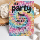 Recherche de tie dye party invitations Fête du pool