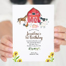Recherche de barnyard anniversaire invitations Cheval