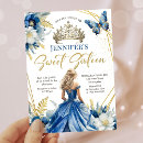 Recherche de royal blue 16ans anniversaire invitations Tiare