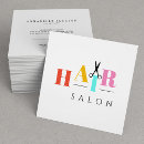 Recherche de ciseaux grandes cartes visite Salon de coiffure