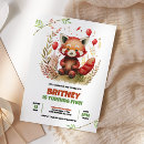Recherche de panda rouge invitations Animal