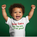 Recherche de noël drôle bébé tshirts Vilain