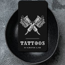 Recherche de tatouage noir cartes visite Professionnel minimaliste audacieux