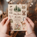 Recherche de watercolor woodland animals baby shower invitations Forêt