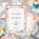 Recherche de motif floral abstrait invitations Rose