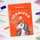 Recherche de licorne rouge cartes postales Girly