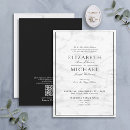 Recherche de marbre noir et blanc invitations Pour elle