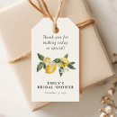 Recherche de citron étiquettes cadeau Aquarelle