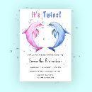 Recherche de de dauphin invitations Aquarelle