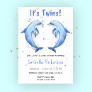 Recherche de baby shower jumeau cartes postales Bleu