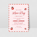 Recherche de pour coccinelle baby shower invitations Rose et rouge