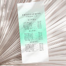 Recherche de menu de service salon cartes publicitaires Aquarelle