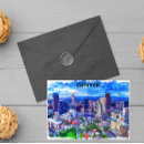 Recherche de denver urbain cartes postales Skyline
