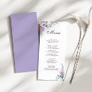 Recherche de chic mariage menus Typographie moderne élégante