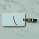 Recherche de tendance de monogramme bagages étiquettes Minimaliste