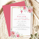 Recherche de croisé baptême invitations Bébé fille