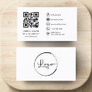 Recherche de faire cartes visite Code qr