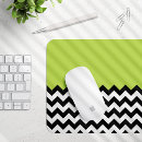 Recherche de zigzag vert tapis souris Motif géométrique