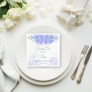 Recherche de hortensia bleu serviettes Mariée