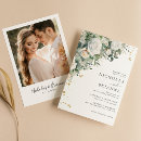 Recherche de rose vert mariage invitations Monogramme