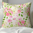 Recherche de aquarelle rose coussins Fleurs roses