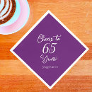 Recherche de anniversaire de 65 ans serviettes Fête d'anniversaire
