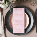 Recherche de blush pink mariage menus Élégant