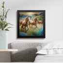 Recherche de troupeau de chevaux sauvages posters Liberté