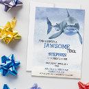 Recherche de grand requin invitations D'anniversaire de requin