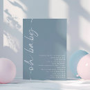 Recherche de dusty blue baby shower invitations Oh mon bébé