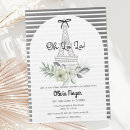 Recherche de tour eiffel baby shower invitations Neutre