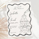 Recherche de rétro mariage invitations Tiré à main