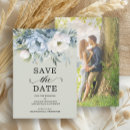 Recherche de dusty blue wedding save the dates Fleurs