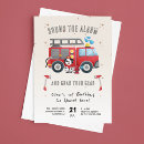 Recherche de fire truck anniversaire invitations Sonne l'alarme