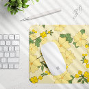 Recherche de jaune fleur tapis souris Motif floral