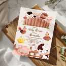 Recherche de farm animal baby shower invitations Ferme