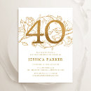 Recherche de or sur le blanc invitations Floral