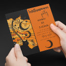 Recherche de chat noir halloween invitations Capricieux