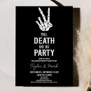 Recherche de humour halloween invitations Noir et blanc