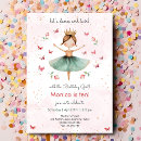 Recherche de ballerine mignonne invitations Fille