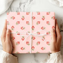 Recherche de fraises papier cadeau Pour elle