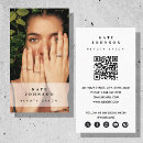 Recherche de nail artist cartes visite Code qr