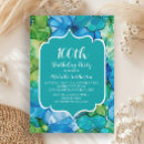 Recherche de bleu et vert anniversaire invitations Pour elle