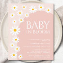 Recherche de simple baby shower fille invitations Bébé en fleur
